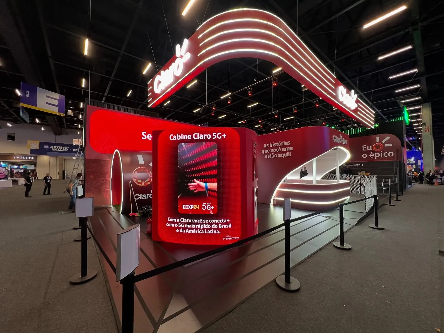 montagem de stand e cenografia e palcos projeto claro 5